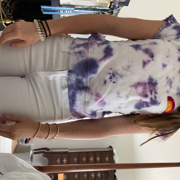 MOTHER purple tie dye t-shirt - Picture 3 of 3